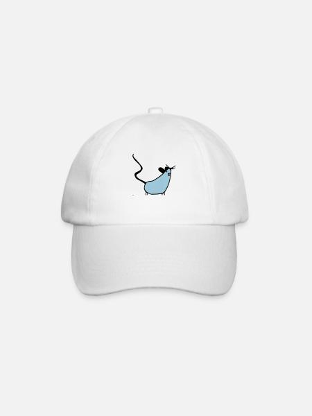 maus - Baseballkappe - Weiß/Weiß