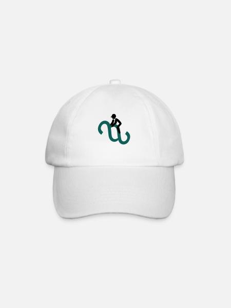 Paragraphenreiter Color - Baseball Cap - white/white