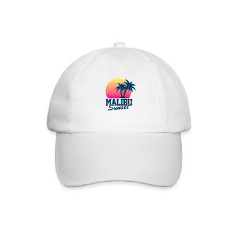 Malibu Sunset Worn - Baseball Cap - white/white - Front