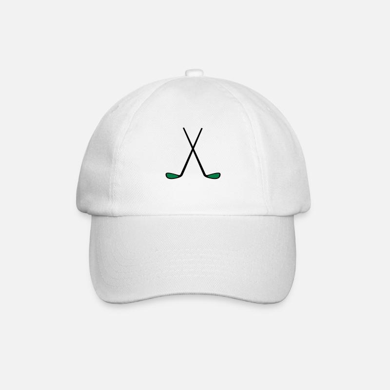 golfschläger - Baseballkappe - Weiß/Weiß