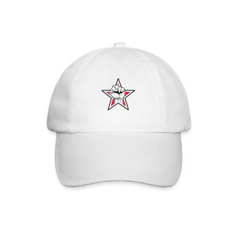 Star fist - fist freedom fighting freedom stars - Baseball Cap - white/white - Front