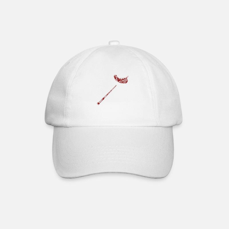 leviosa plume rouge - Casquette classique - blanc/blanc