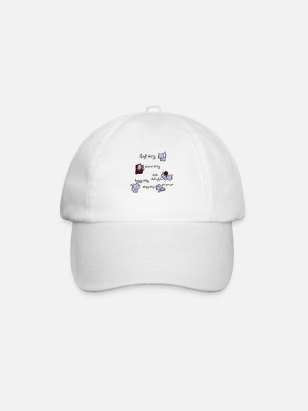 Soft Kitty - Baseballkappe - Weiß/Weiß