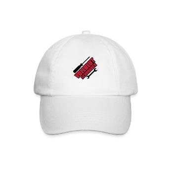 Vollblutschrauber - Baseballkappe - Weiß/Weiß - Vorne