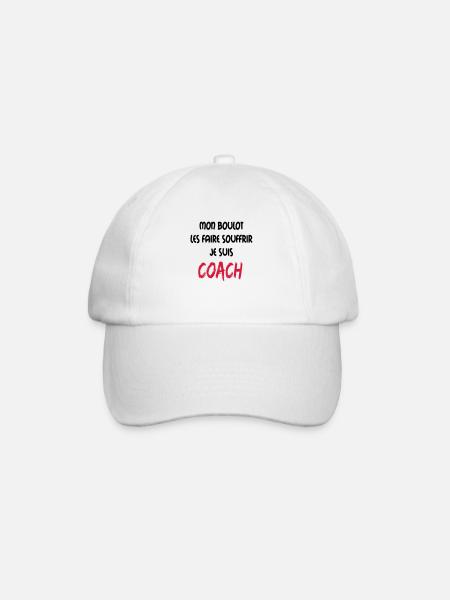 Mon boulot coach 2 - Casquette classique - blanc/blanc