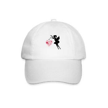 fee_love_001 - Baseballkappe - Weiß/Weiß - Vorne