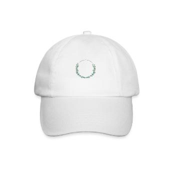 simpel_green_wreath - Baseballkappe - Weiß/Weiß - Vorne