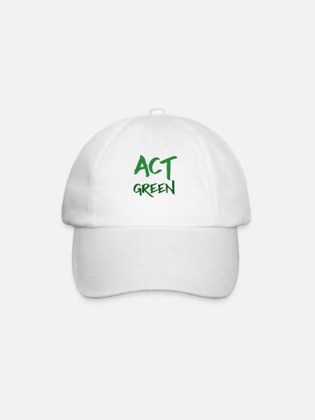 Act Green - écologie Agissez Vert - Casquette classique - blanc/blanc