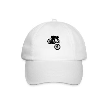 Downhill Mountainbike, Cross Mountainbiker BMX MTB - Baseballkappe - Weiß/Weiß - Vorne