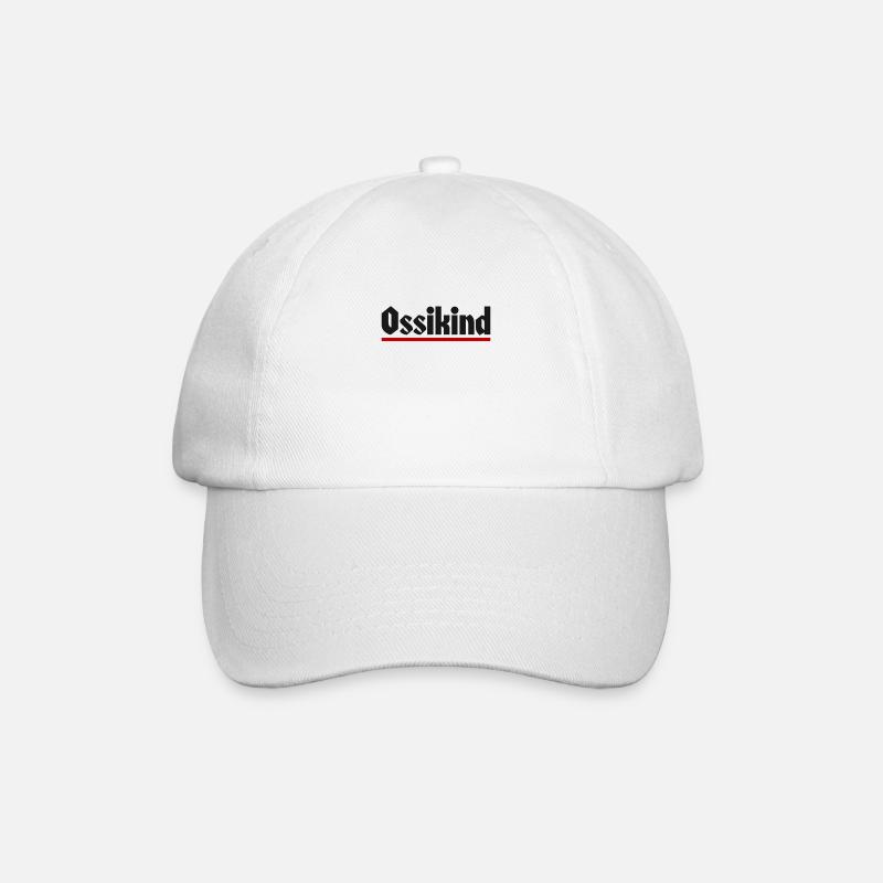 Ossikind - Ostdeutscher Ostdeutschland DDR Ossi - Baseballkappe - Weiß/Weiß