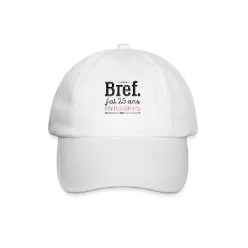 50 ans Anniversaire 25 ans Pour La Deuxième Fois - Casquette classique - blanc/blanc - Devant