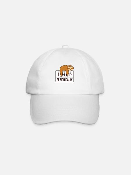 Sleeping sloth - I nap periodically - Baseball Cap - white/white