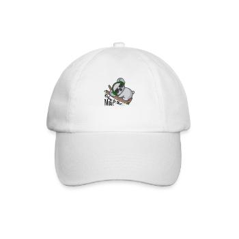 Funny Koala Relax to the music - Baseball Cap - white/white - Front