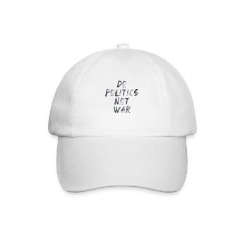 Poitik no war Anglais écriture de paix - Casquette classique - blanc/blanc - Devant