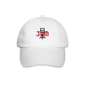 JDM Tuning Japan Nihon - Baseballkappe - Weiß/Weiß - Vorne