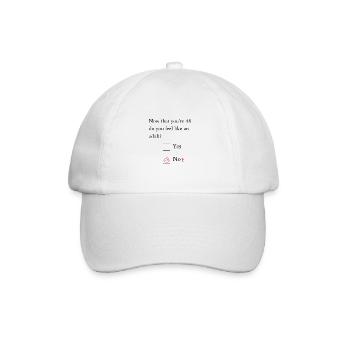 Funny 48th Birthday Birthday Celebrant Happy Bday - Baseball Cap - white/white - Front