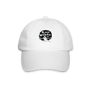 Black Woman are gorgeous - Baseball Cap - white/white - Front