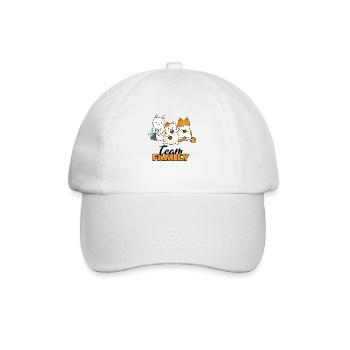 team family cat biscuits dog sport family love - Baseball Cap - white/white - Front