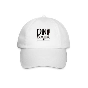 DINO SAUR Font - Baseballkappe - Weiß/Weiß - Vorne