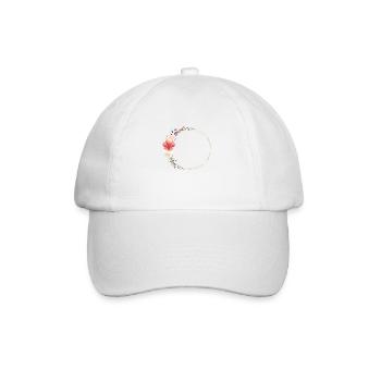 Couronne de fleurs des champs Boho personnalisable - Casquette classique - blanc/blanc - Devant