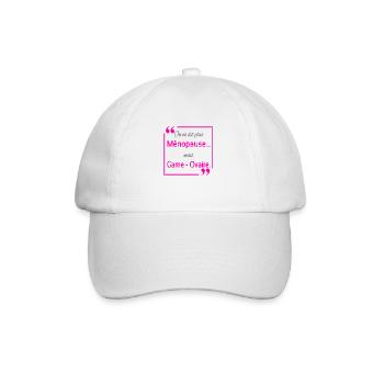 On ne dit plus ménopause - Casquette classique - blanc/blanc - Devant
