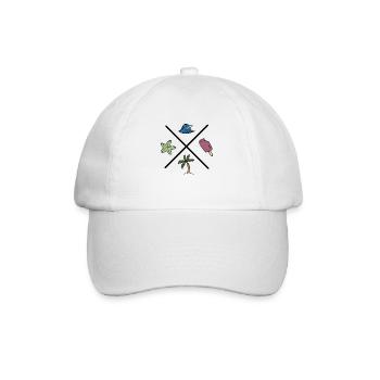 Design for the summer - Baseball Cap - white/white - Front