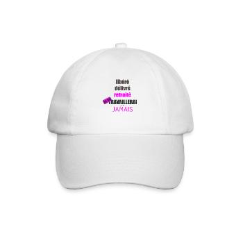 libéré délivré retraité - Casquette classique - blanc/blanc - Devant