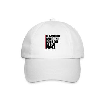 being old people age - Baseball Cap - white/white - Front
