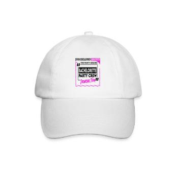 Bachelorette Party Crew Junggesellinnen Frau Drink - Baseballkappe - Weiß/Weiß - Vorne