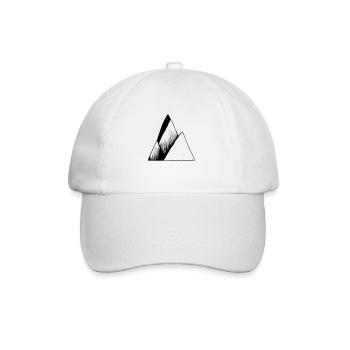 Montagnes montagne randonnée aventure voyage gratuit vecteur 9 - Casquette classique - blanc/blanc - Devant