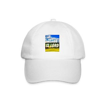 Jesus Is Lord - Christian Quote - Baseball Cap - white/white - Front