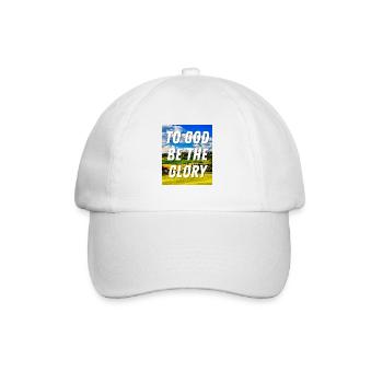 À Dieu soit la gloire - Citation chrétienne - Casquette classique - blanc/blanc - Devant
