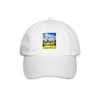 John 14:6 Jesus Is The Way The Truth And The Life - Baseball Cap - white/white - Front