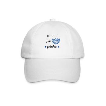 J'ai pêche - Casquette classique - blanc/blanc - Devant