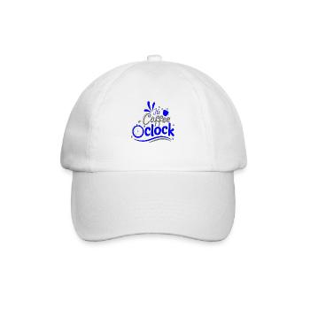 C’est Café o horloge Horloge à café Heure - Casquette classique - blanc/blanc - Devant
