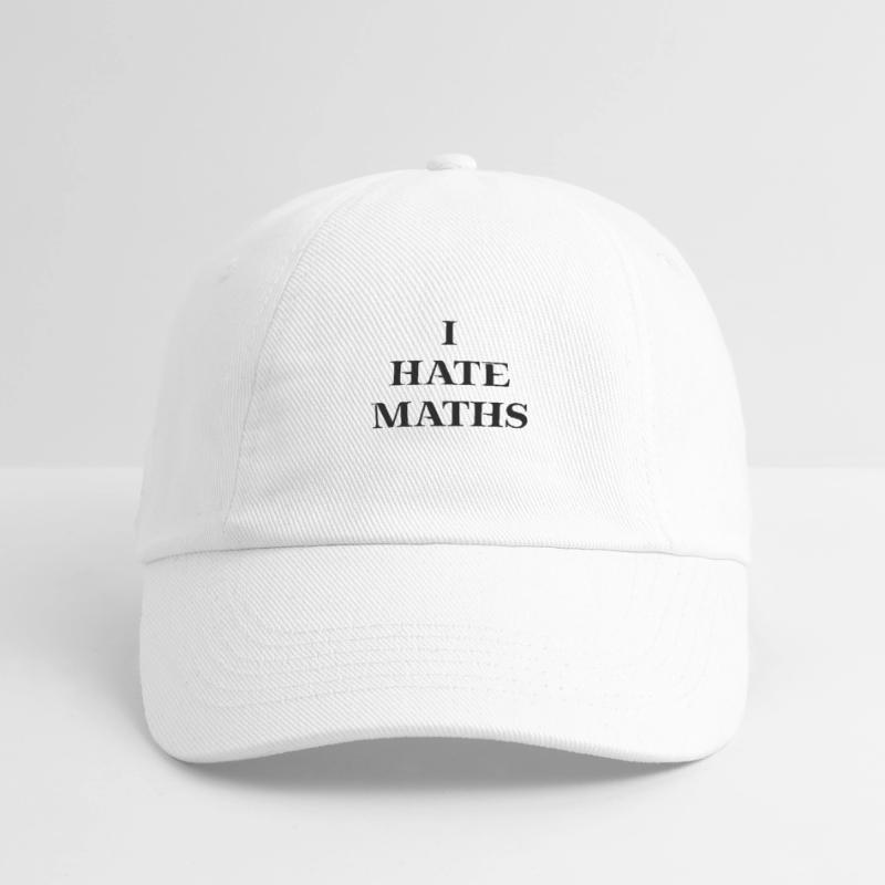 I hate maths gift idea math mathematics school Baseball Cap