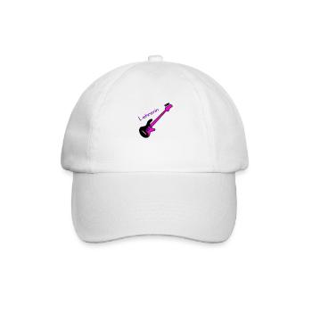 Gitarrenlehrerin - Baseballkappe - Weiß/Weiß - Vorne