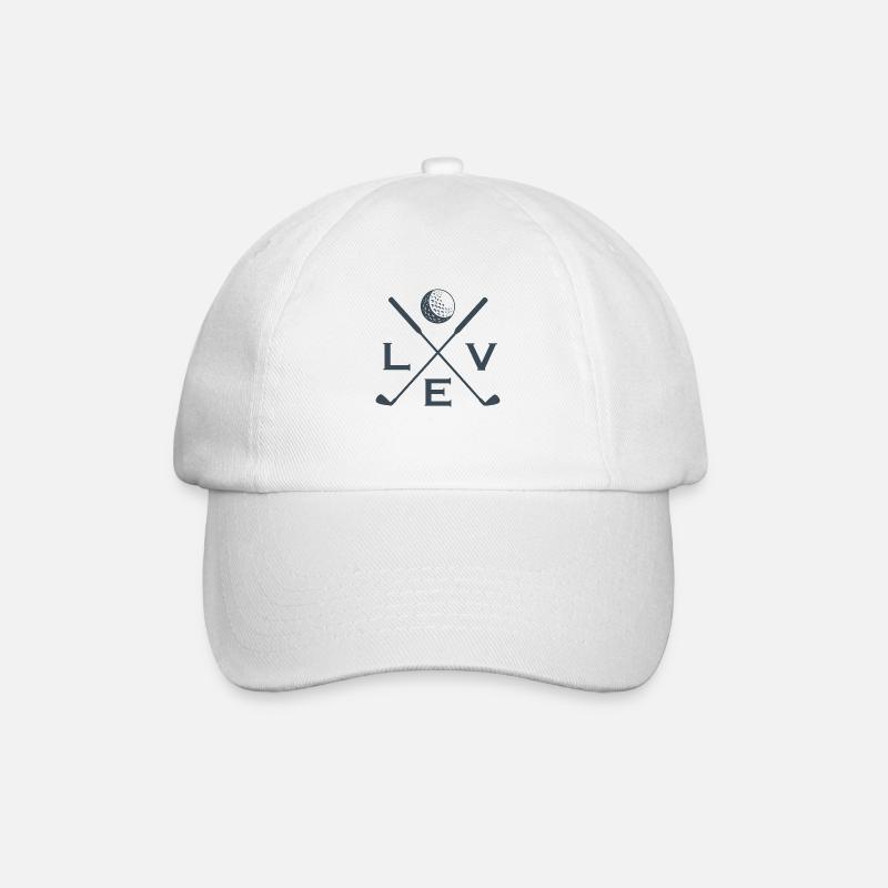Love Golf Golf Players Golf Playing Gift - Casquette classique - blanc/blanc
