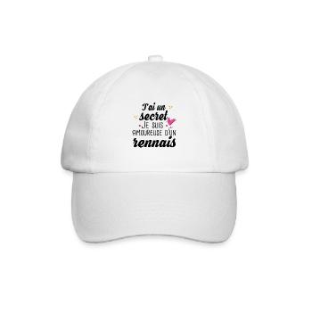 Rennais Rennes Femme Amoureuse Cadeau Amour Humour - Casquette classique - blanc/blanc - Devant