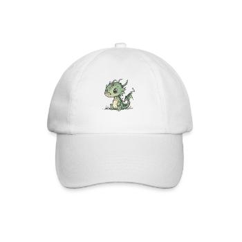 Mignon petit dragon - Casquette classique - blanc/blanc - Devant