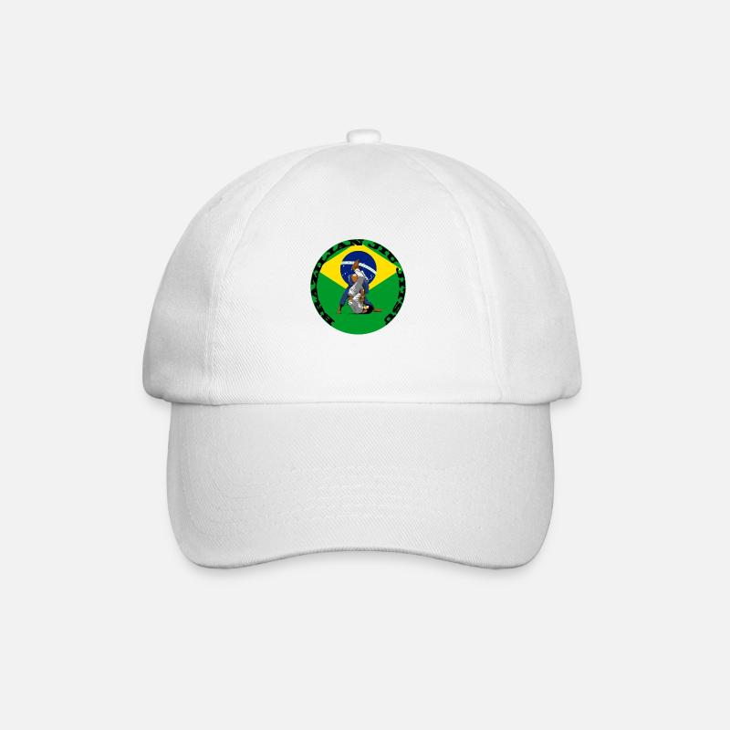 BJJ BRAZILIAN - Baseballkappe - Weiß/Weiß