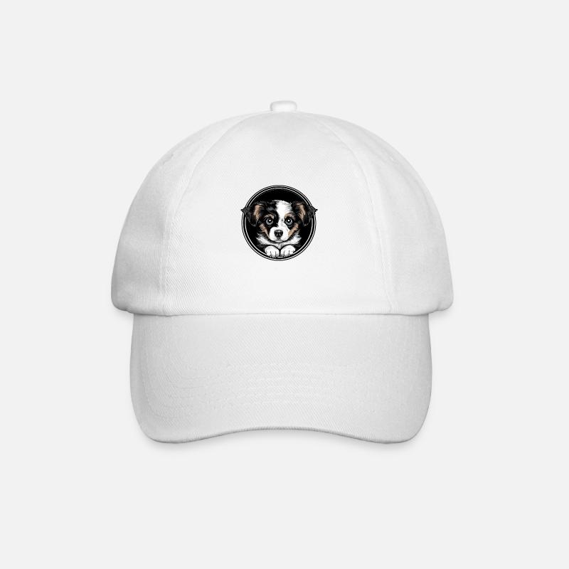Cute puppy - Baseball Cap - white/white