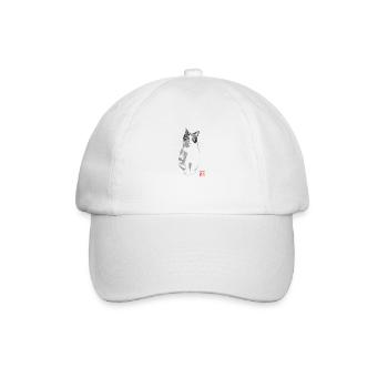 interrogative cat - Casquette classique - blanc/blanc - Devant