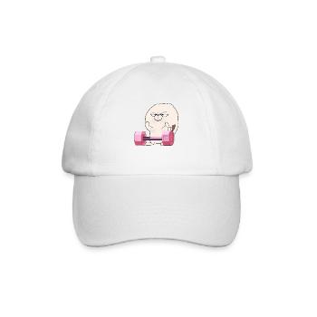 Drôle de lapin de gym - Casquette classique - blanc/blanc - Devant