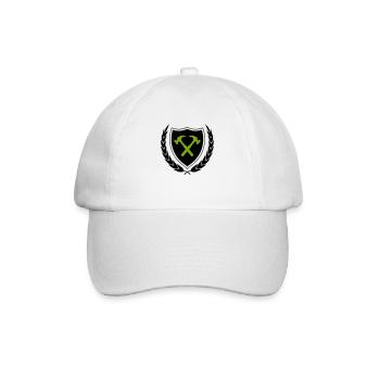 handwerker wappen - Baseballkappe - Weiß/Weiß - Vorne