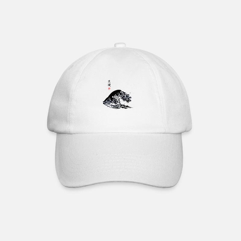 Big Wave - Baseball Cap - white/white