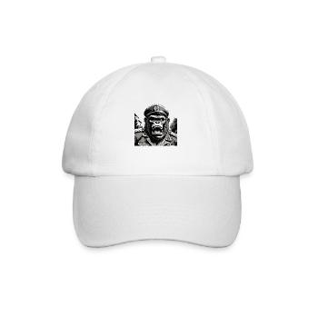 General Gorilla - Baseball Cap - white/white - Front