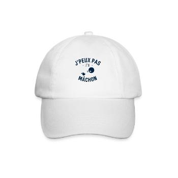 J peux pas j ai Mâchon - Casquette classique - blanc/blanc - Devant