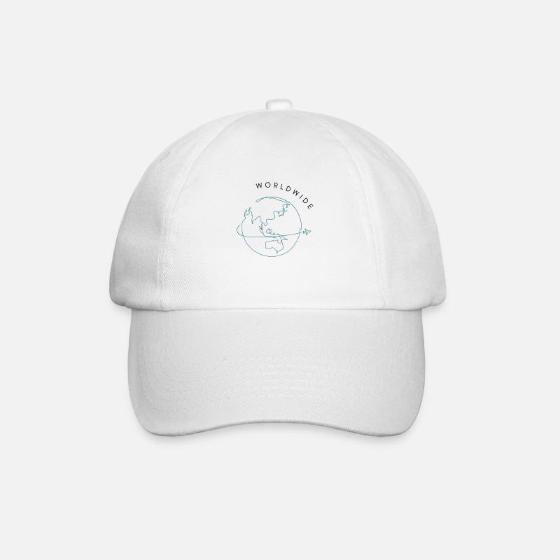 Weltweit reisen - Baseballkappe - Weiß/Weiß