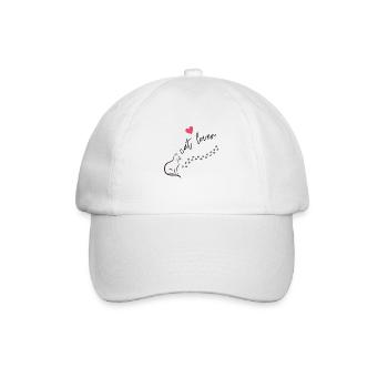 cat lover (Positive Designs) - Baseball Cap - white/white - Front